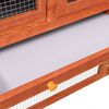 vidaXL Rabbit Hutch 140x63x120 cm Solid Firwood