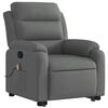 vidaXL Stand up Massage Recliner Chair Dark Grey Fabric