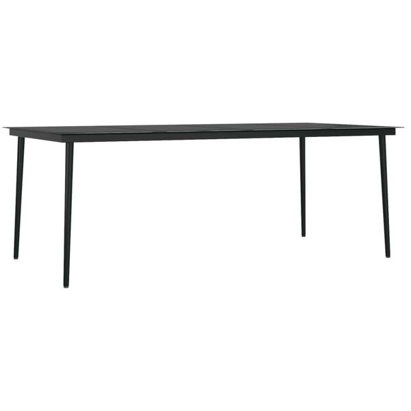 vidaXL 9 Piece Garden Dining Set Oak