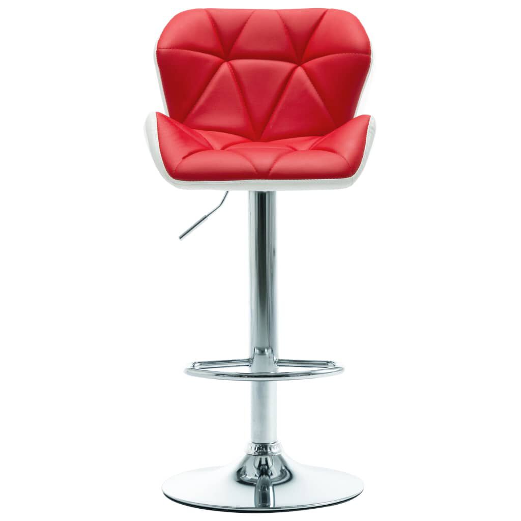 vidaXL Bar Stool Red Faux Leather