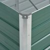 vidaXL Garden Raised Bed Galvanised Steel 240x80x77 cm Green