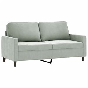 vidaXL 2-Seater Sofa Light Grey 140 cm Velvet