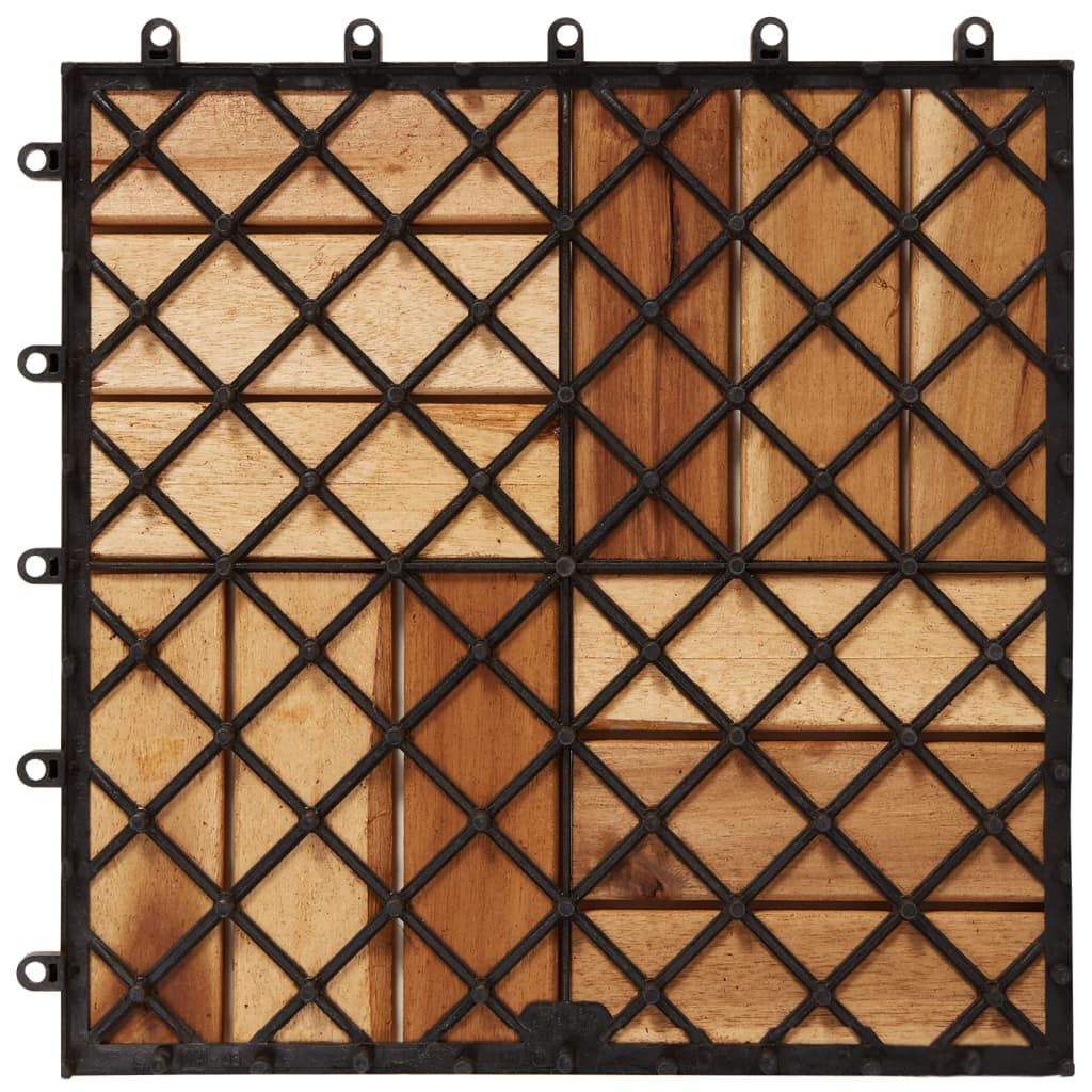 vidaXL 10 pcs Acacia Decking Tiles 30 x 30 cm