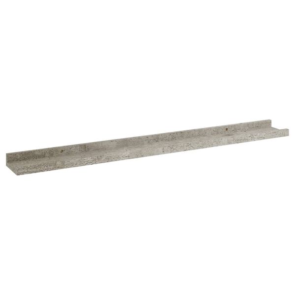 vidaXL Wall Shelves 2 pcs Concrete Grey 80x9x3 cm