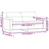 vidaXL 2-Seater Sofa Light Grey 140 cm Microfibre Fabric