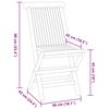 vidaXL 5 Piece Folding Outdoor Dining Set Solid Wood Teak