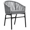 vidaXL 9 Piece Garden Dining Set Grey