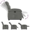 vidaXL Electric Stand up Recliner Chair Dark Grey Fabric