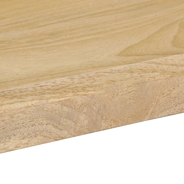 vidaXL Dining Table 115x55x76 cm Solid Mango Wood and Steel