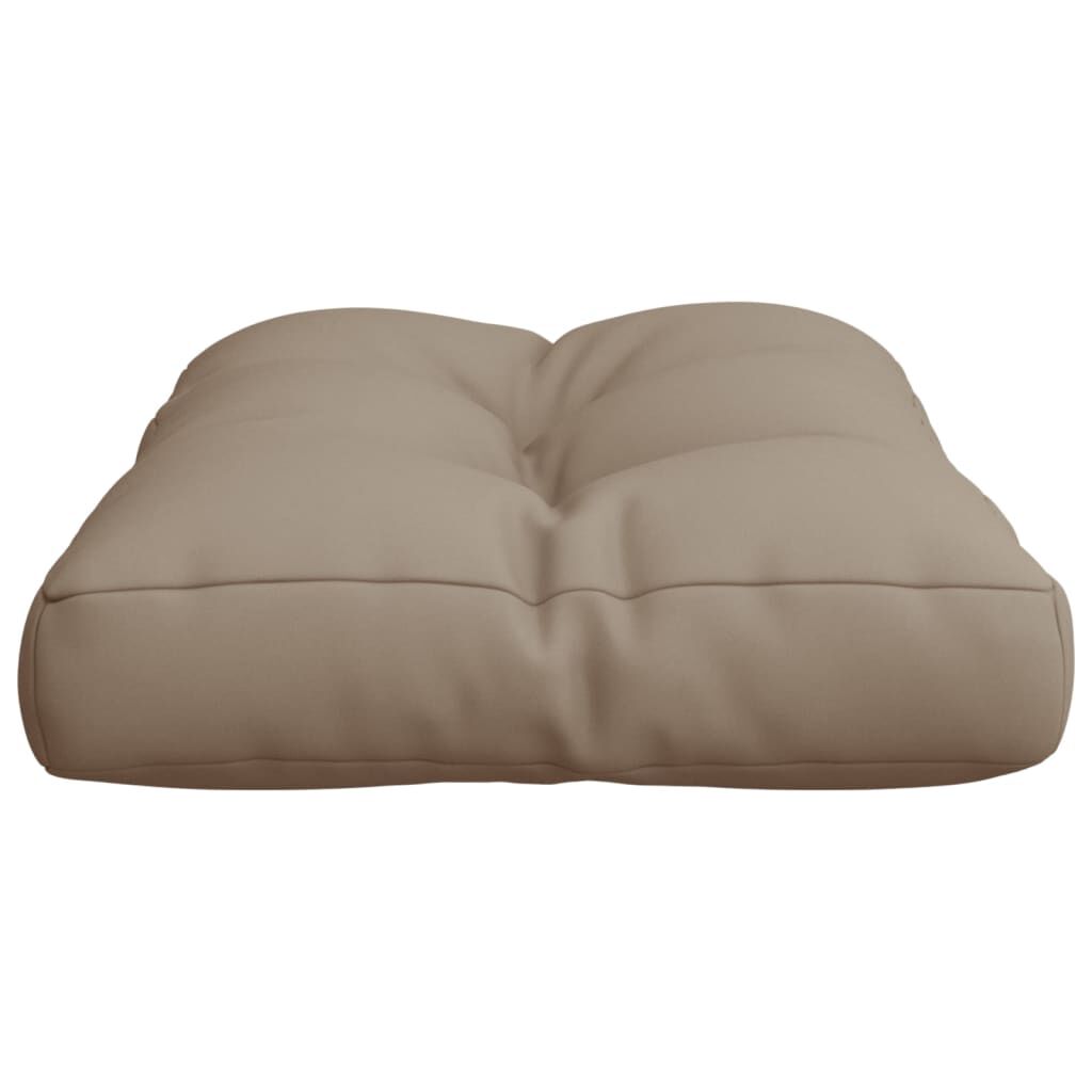 vidaXL Pallet Cushion Taupe 50x40x12 cm Fabric