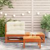 vidaXL Garden Sofa Corner with Cushions and Footstool