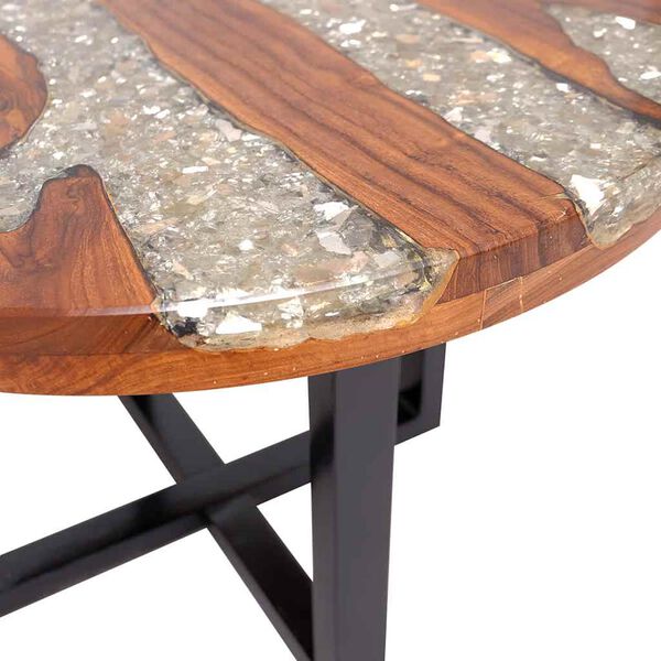 vidaXL Coffee Table Teak Resin 100x50 cm
