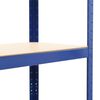 vidaXL Storage Shelf Blue 80x40x160 cm Steel and MDF