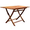 vidaXL Outdoor Dining Set Folding 5 pcs Brown Solid eucalyptus wood