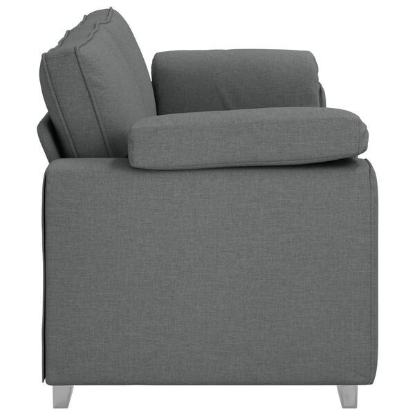 vidaXL 3-Seater Sofa Dark Grey 178 cm Fabric