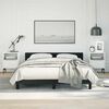 vidaXL Bed Frame without Mattress Black Queen Faux Leather