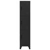 vidaXL Locker Cabinet Black 38x45x180 cm Steel