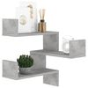 vidaXL Wall Corner Shelf Concrete Grey 40x40x50 cm Engineered Wood