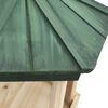 vidaXL Standing Bird Feeder Solid Firwood 33x110 cm