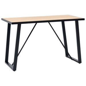 vidaXL Dining Table Oak 120x60x75 cm MDF