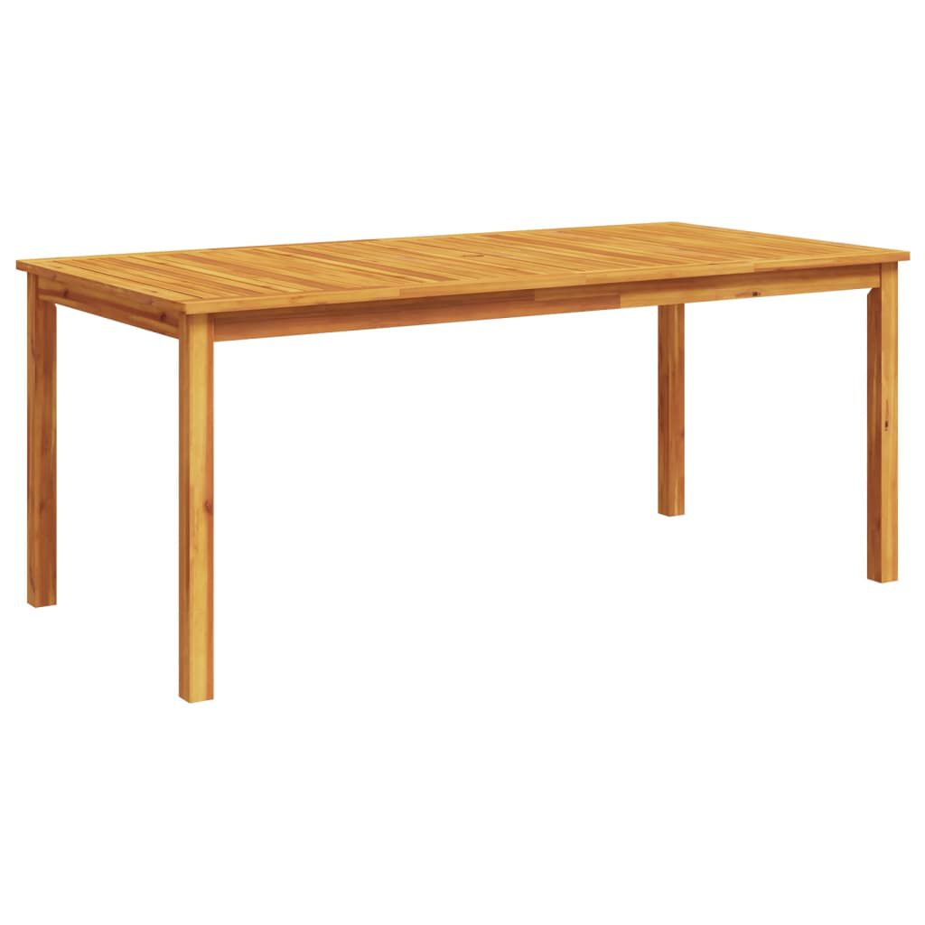 vidaXL Garden Dining Table 180x90x75 cm Solid Wood Acacia