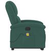 vidaXL Stand up Massage Recliner Chair Dark Green Velvet
