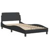 vidaXL Bed Frame "Dover" Black 100x203 cm Faux Leather
