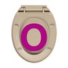 vidaXL Soft-Close Toilet Seat Beige Oval