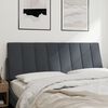 vidaXL Headboard Cushion "Hanko" Dark Grey 137 cm Double Velvet