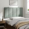 vidaXL Headboard Cushion "Hanko" Light Grey 100 cm Velvet