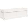 vidaXL Garden Planters 2 pcs White Solid Wood Pine