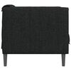 vidaXL Sofa Chair Black Fabric