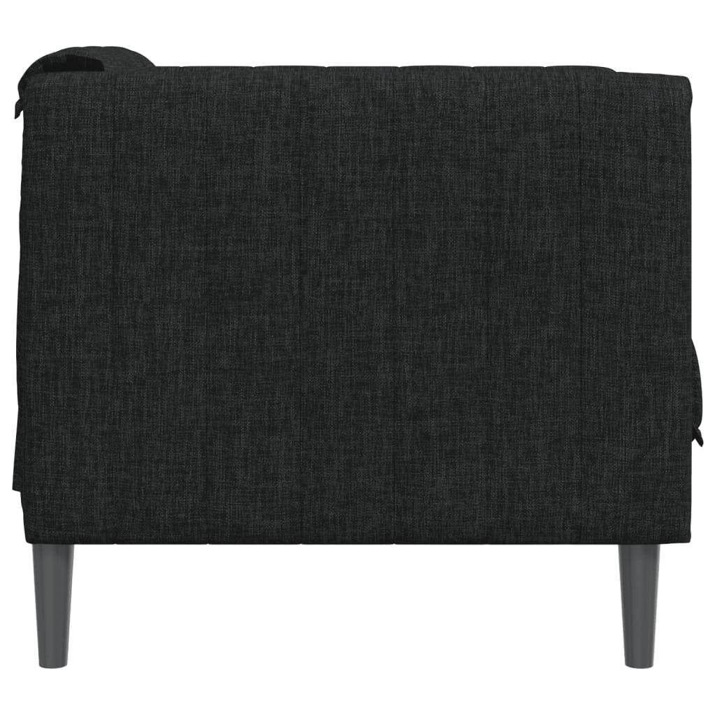 vidaXL Sofa Chair Black Fabric