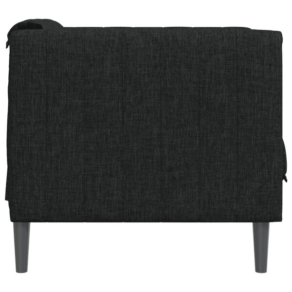 vidaXL Sofa Chair Black Fabric