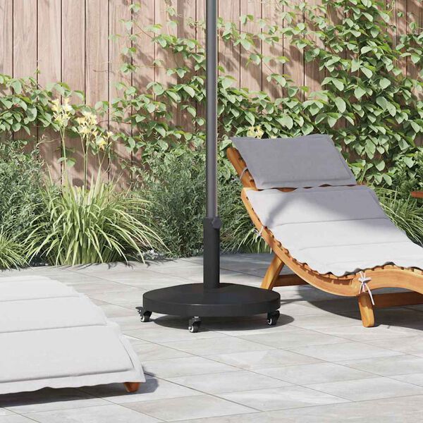 vidaXL Outdoor Umbrella Base Black 48 x 48 x 32 cm Steel, Concrete