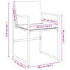 vidaXL Garden Chairs with Cushions 4 pcs Black Steel and Textilene