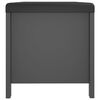 vidaXL Storage Box with Cushion Grey 105x40x45 cm