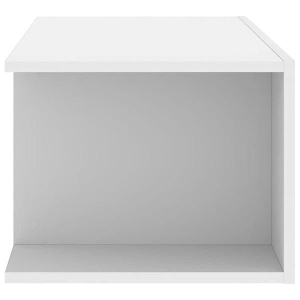 vidaXL TV Cabinet with LED Lights White 90x39x30 cm