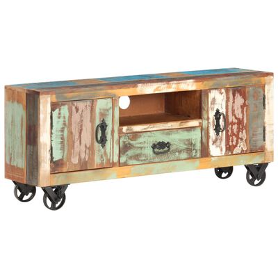 vidaXL TV Cabinet 120x30x50 cm Solid Reclaimed Wood