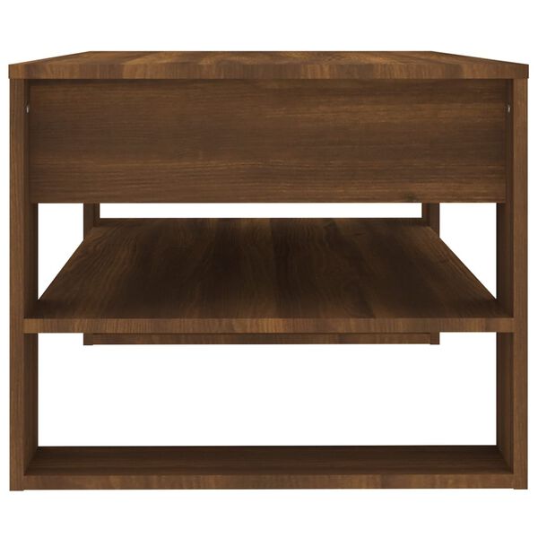 vidaXL Coffee Table Brown Oak 102x55x45 cm Engineered Wood