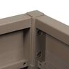 vidaXL Garden Planter Grey 36 x 36 x 35 cm Polypropylene