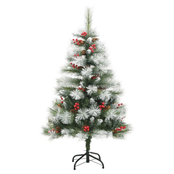 vidaXL Artificial Hinged Christmas Tree 150 LEDs 120 cm