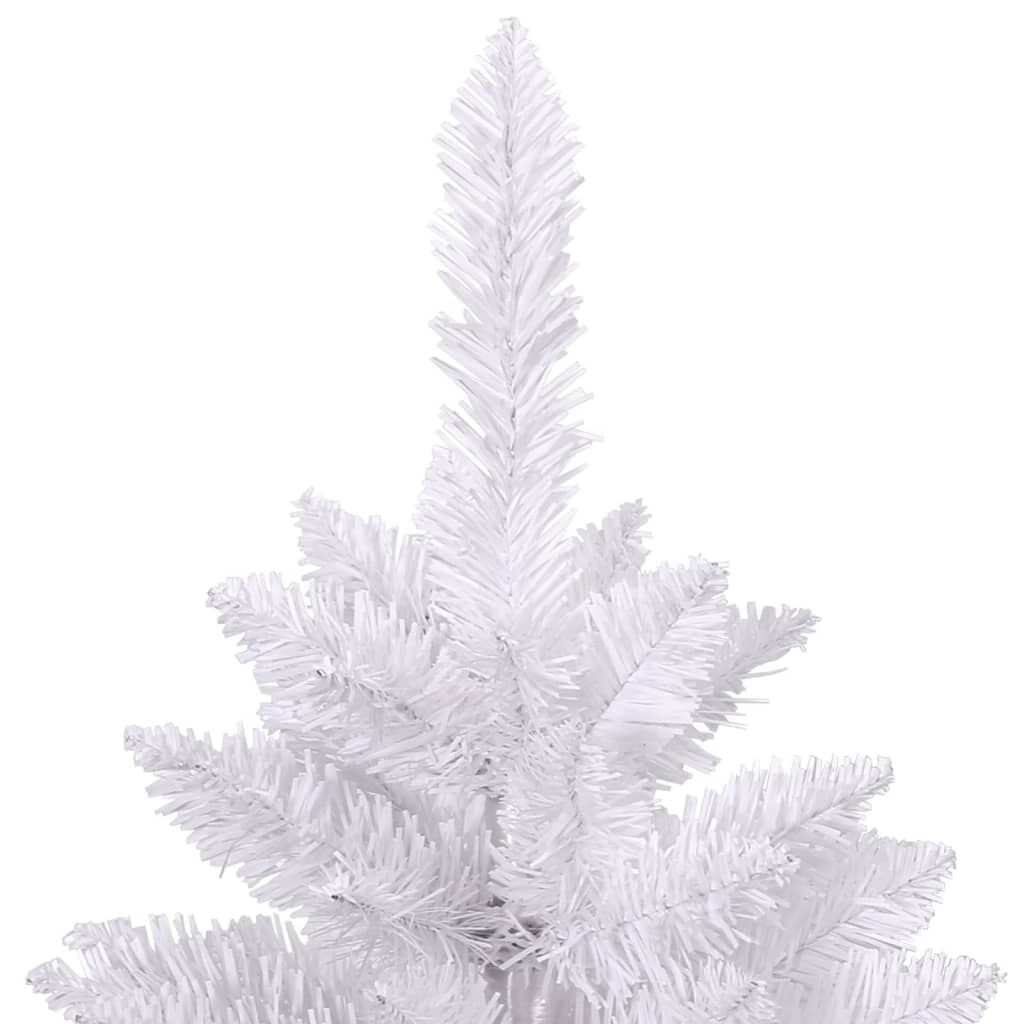 vidaXL Artificial Hinged Christmas Tree with Stand White 120 cm