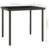 vidaXL 3 Piece Outdoor Dining Set Steel