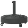 vidaXL Parasol Base with Wheels for Ø38 / 48 mm Poles 27 kg Round
