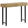 vidaXL Console Table Solid Mango Wood 102x30x79 cm