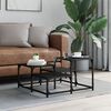 vidaXL Coffee Table Black 68x68x40 cm Engineered Wood