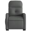 vidaXL Electric Stand up Massage Recliner Chair Dark Grey Fabric