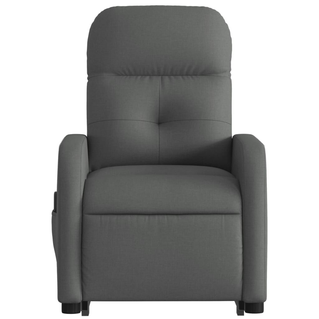 vidaXL Electric Stand up Massage Recliner Chair Dark Grey Fabric