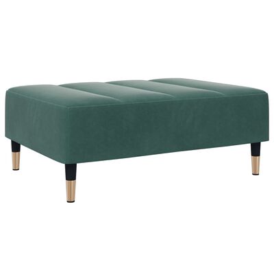 vidaXL Footstool Dark Green 77x55x31 cm Velvet